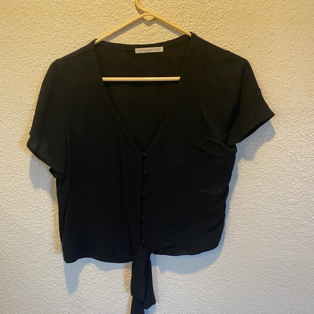 Black crop top